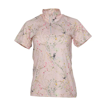 Dapplebay Dragonfly Meadow 1/4 Zip Riding Top - Short Sleeve