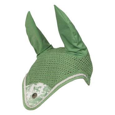 Dapplebay Equestrian Toile Fly Veil-Green/White