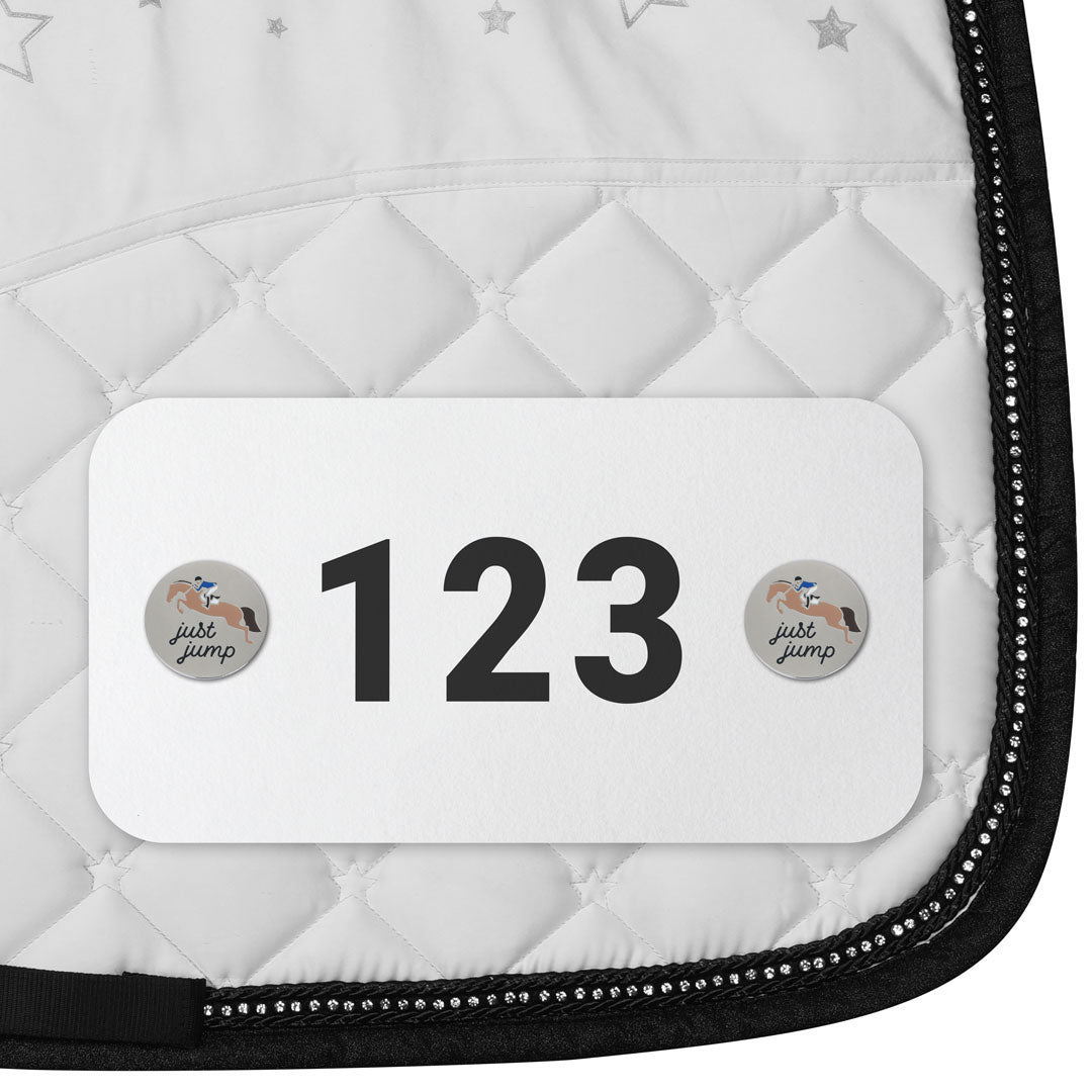 Dapplebay Horse Show Number Pins - Just Jump