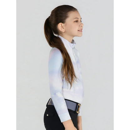 Dapplebay Kids Opalite Skies 1/4 Zip LS Riding Top