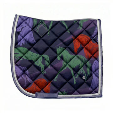 -Preorder- Dapplebay Abstract Horses Saddle Pad
