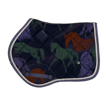 -Preorder- Dapplebay Abstract Horses Saddle Pad