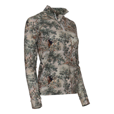 -Preorder- Dapplebay Hunt Tapestry 1/4 Zip LS Riding Top