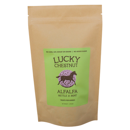 Alfalfa with Nettle + Mint Horse Treats (Low-NSC)