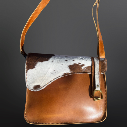 Equestrian English Saddle Crossbody Handbag Purse: Oakbark