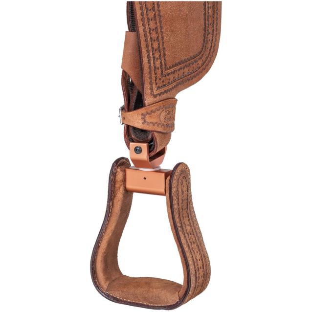 Tough1 Swivel & Lock Stirrup System  Brown