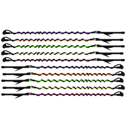 4' Training whip with nylon string and leather end
