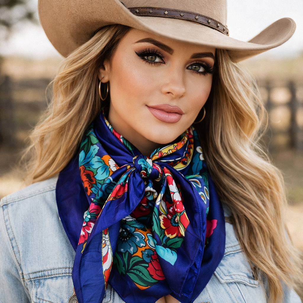 35X35" Colorful Paisley Wild Rag / Scarf WR323