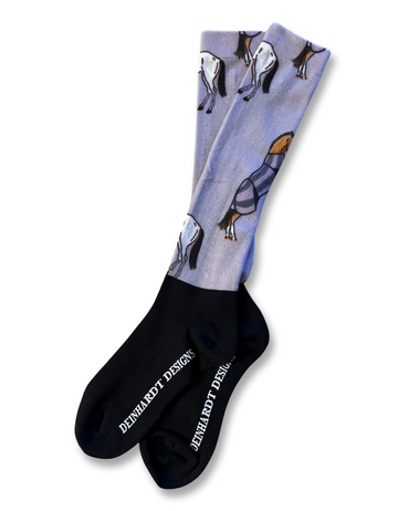 Deinhardt Designs Heritage Collection: PURPLE PONY CLUB Riding Socks