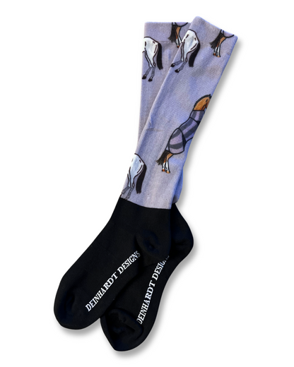Deinhardt Designs Heritage Collection: PURPLE PONY CLUB Riding Socks