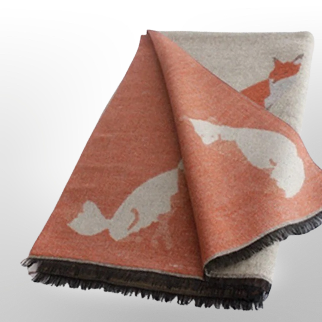 Tallyho Mr Fox Soft Winter Scarf Shawl