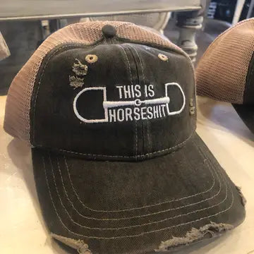 This Is Horseshit Distressed Trucker Baseball Cap