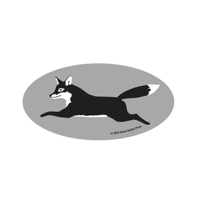 Oval Equestrian Sticker WATERPROOF