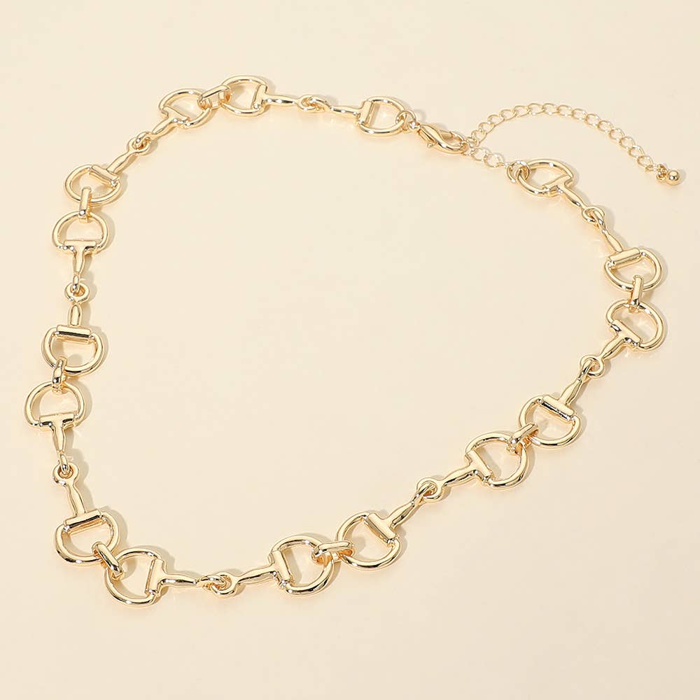 Horsebit Link Chain Necklace