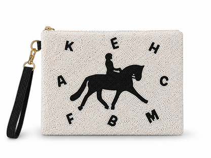 Dressage Large Beaded Pouch