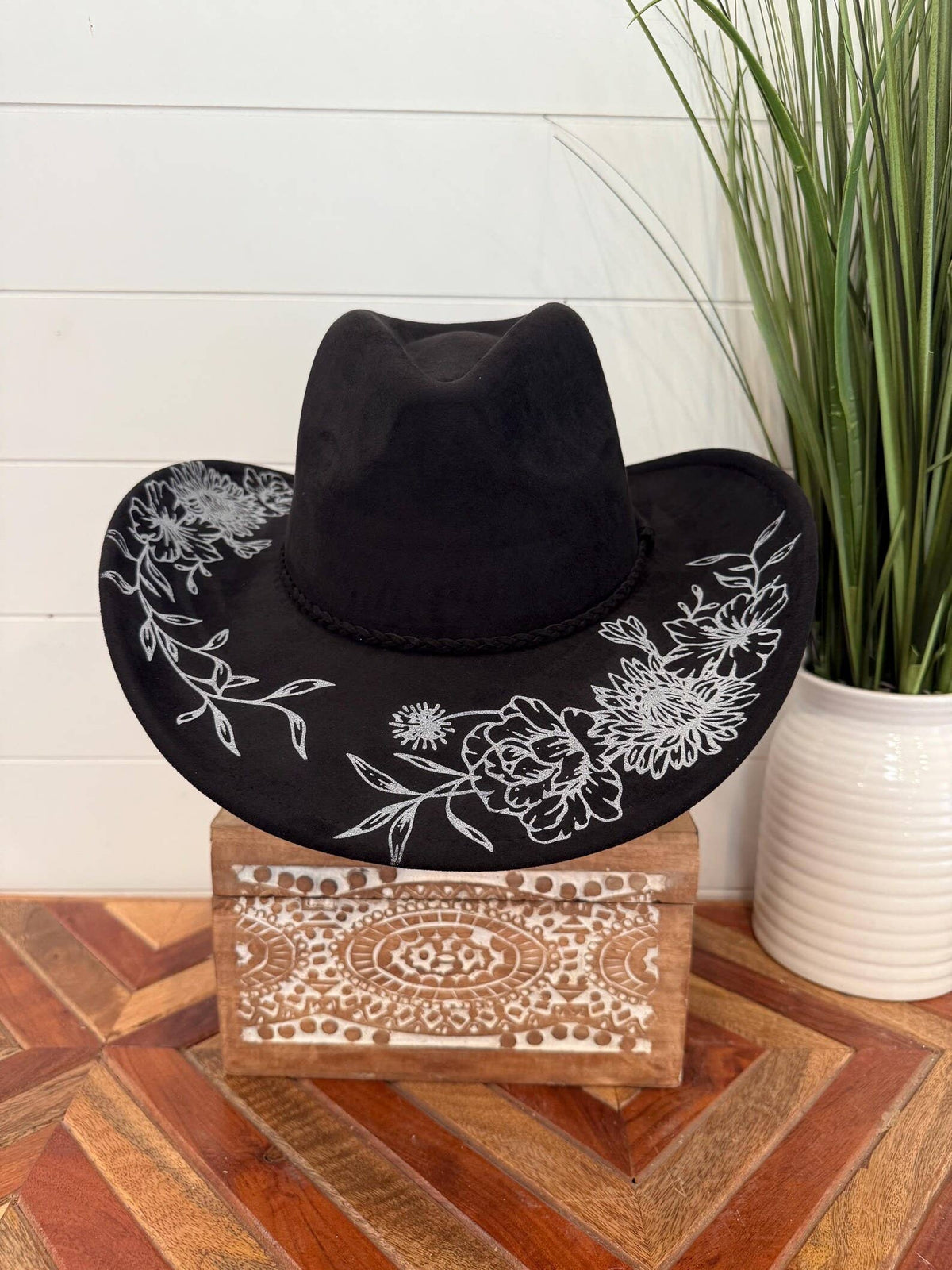 Floral Print Cowboy Hat