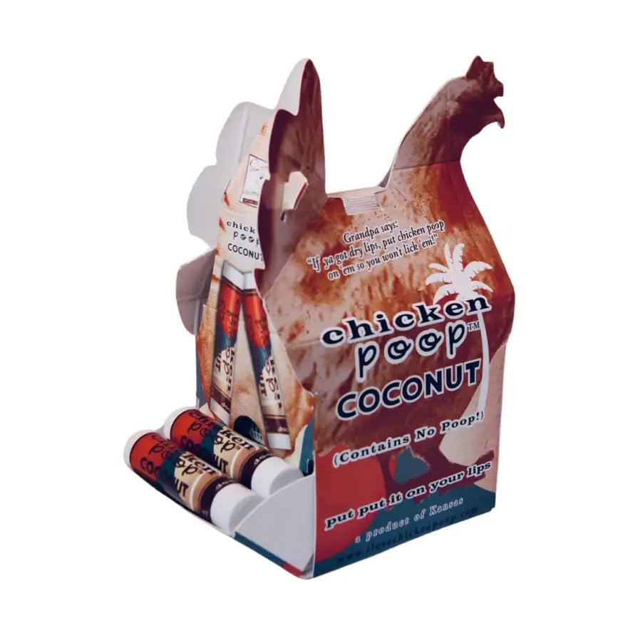 Chicken Poop® Coconut Lip Balm, All Natural