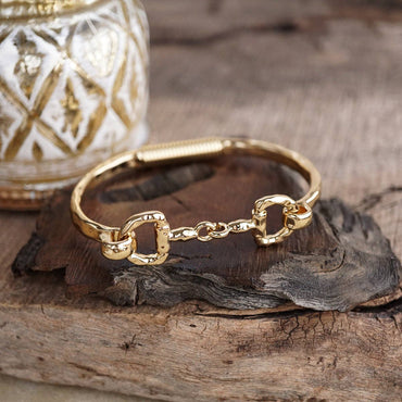 Rider’s Curve – Hinged Horse Bit Bracelet