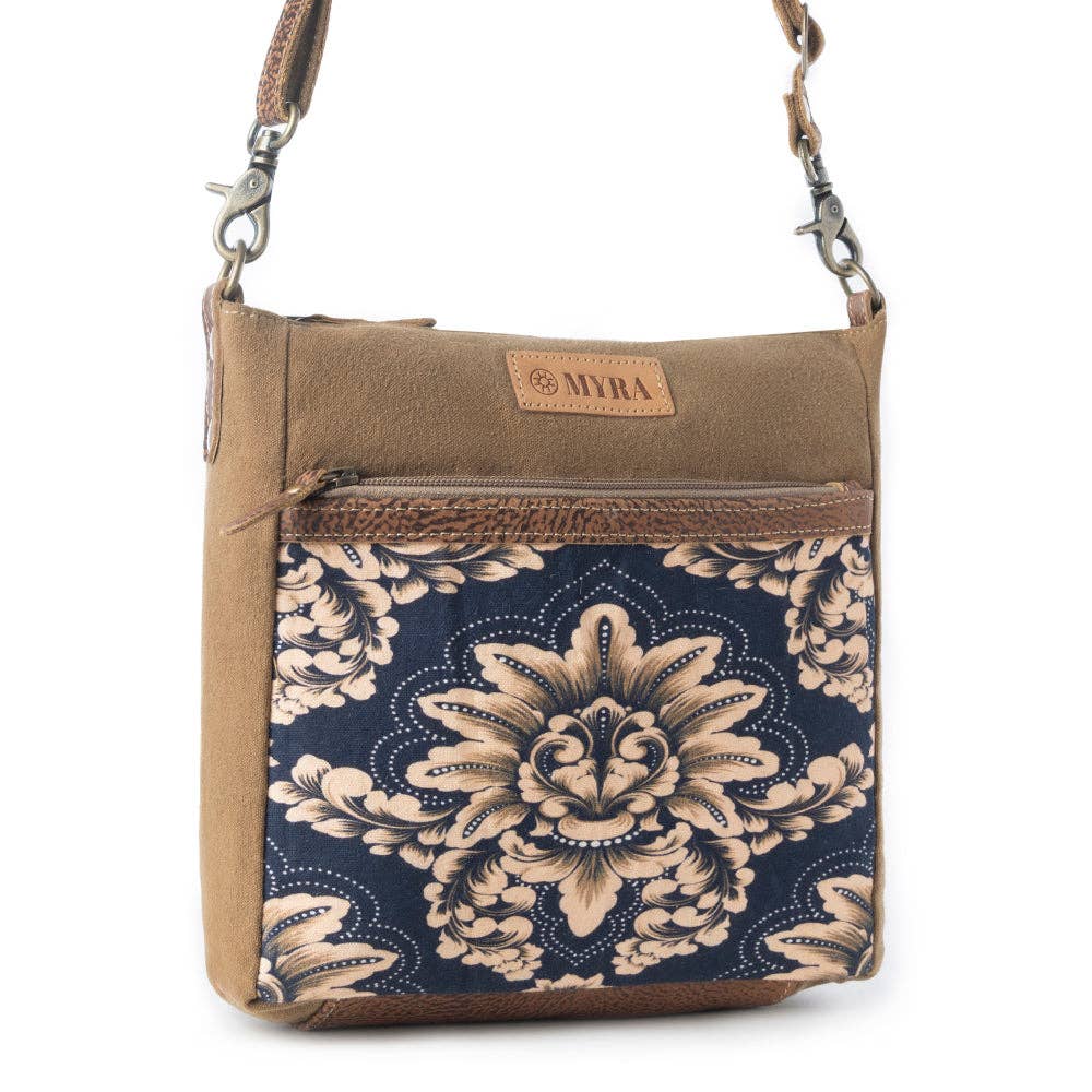 Crestbloom Vintage Crossbody Bag