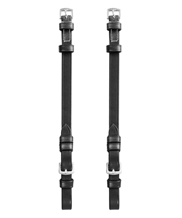 ExionPro Bridle Cheek Pieces With Buckle Fastening - White Stitching