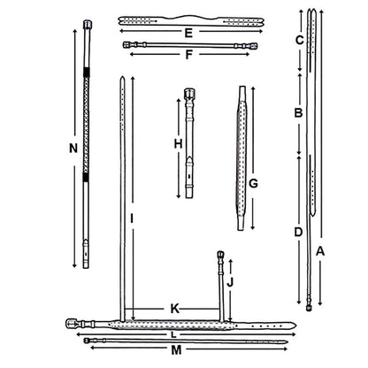 Bonn Crank - Leather Dressage Horse Bridle With Flash