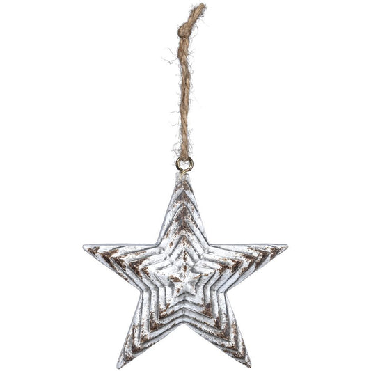 WHITE STAR ORNAMENT