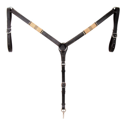 Oxbow Rawhide Braided Chocolate Breast Collar