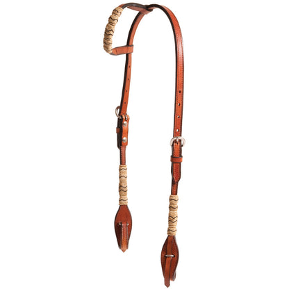 Oxbow Tack - QC Slip Ear Headstall w/ Rawhide Knotting