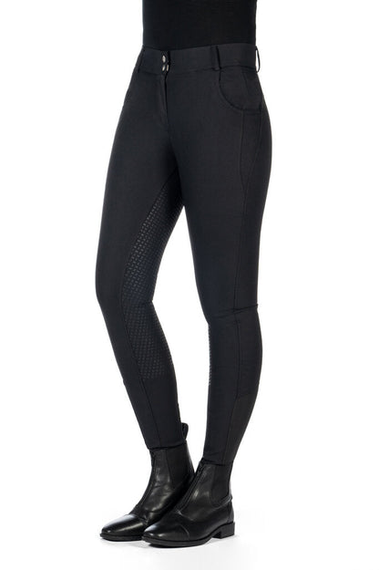 HKM Ari Mid Rise- Sil. Full Seat Ladies Riding Breeches