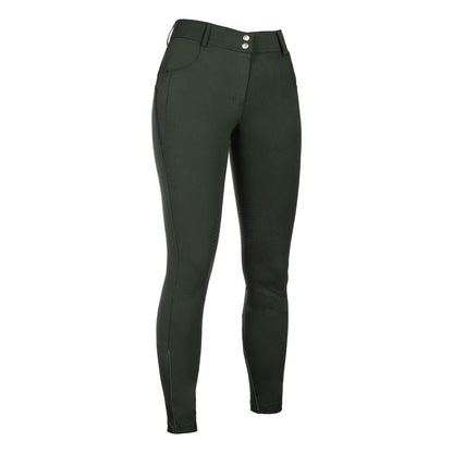 HKM Ari Mid Rise- Sil. Knee Patch Ladies Riding Breeches