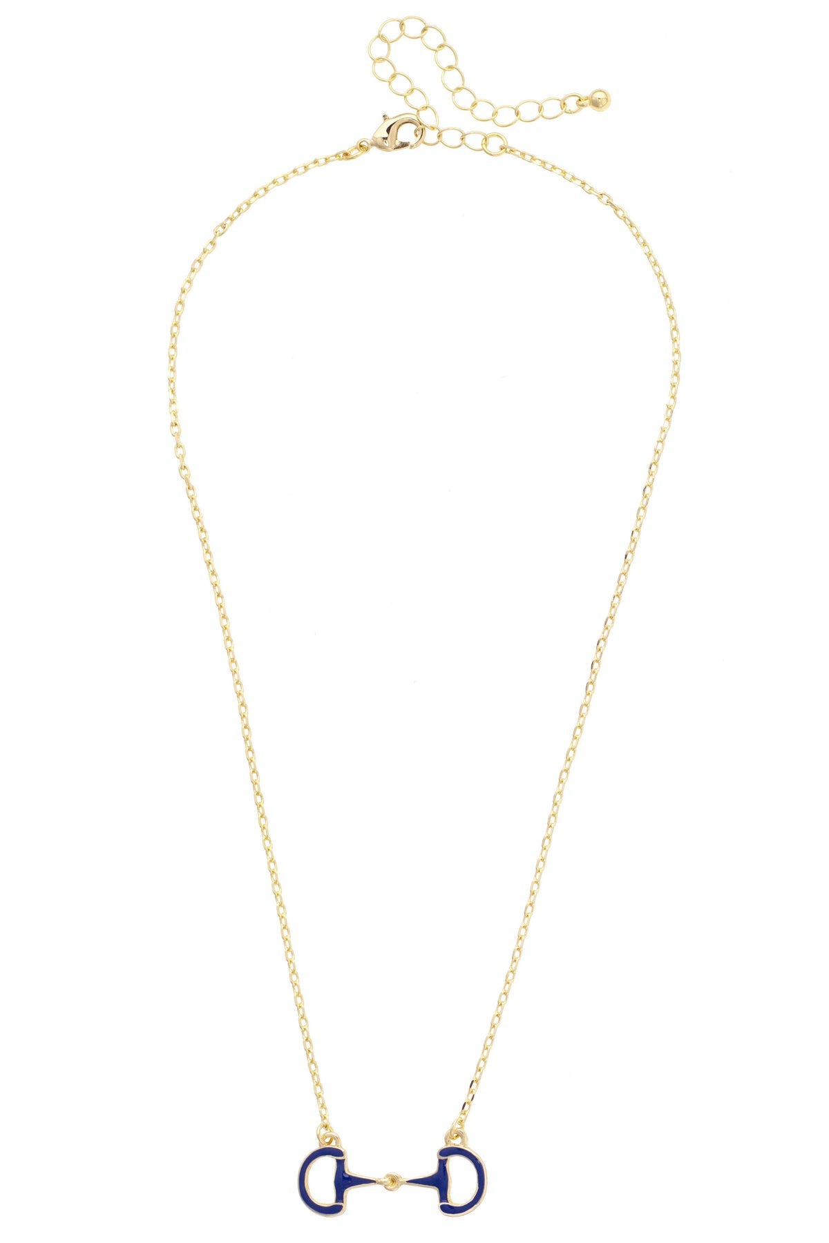 Eclipse Enamel Horsebit Necklace