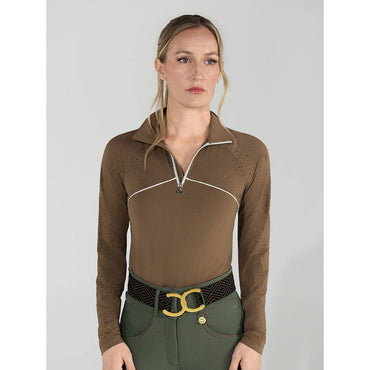 Dapplebay Lady 1/4 Zip Aircut LS Riding Top