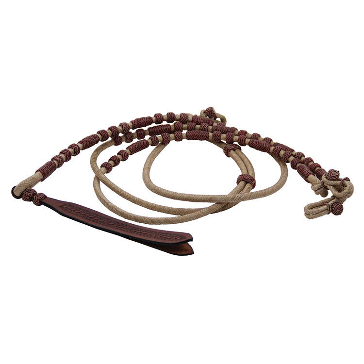 Reins Natural Romel Bevel Tan Accent Popper