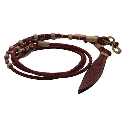 Tan Rawhide Romel Reins Natural Accent Popper