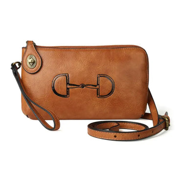 Lila Vintage Snaffle Bit Clutch Crossbody Bag