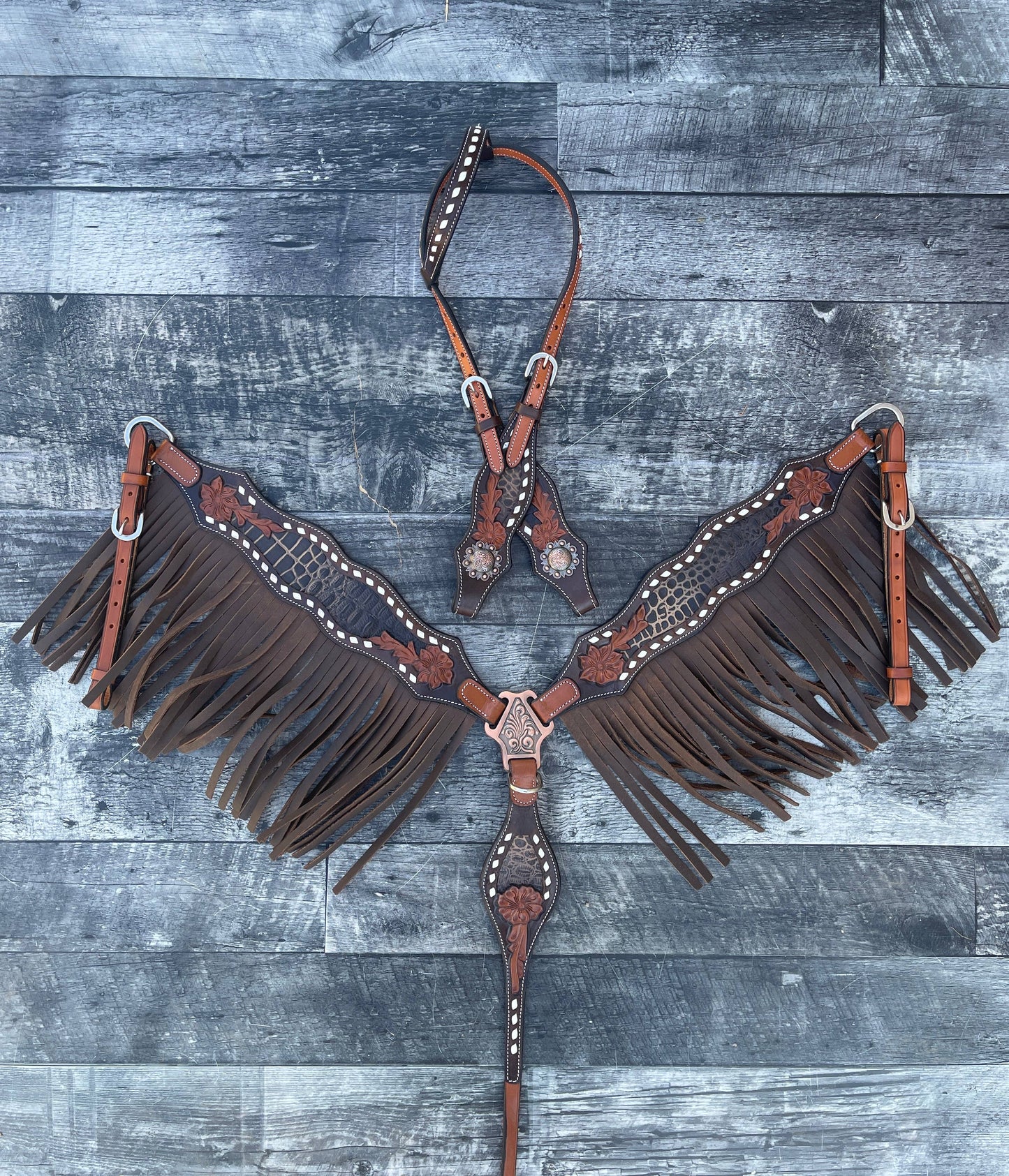 Josie Wales Fringe Headstall and Breast Collar Set