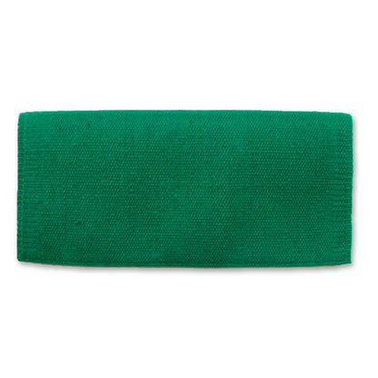 1314-70 San Juan Solid Kelly Green 36x34 New Zealand Wool Saddle Blanket KELLYGREEN