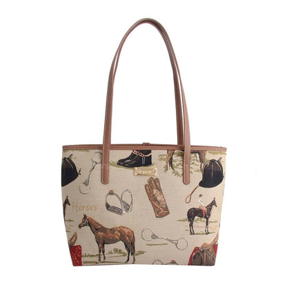 SignareArt - Horse College/Shoulder Tote Bag