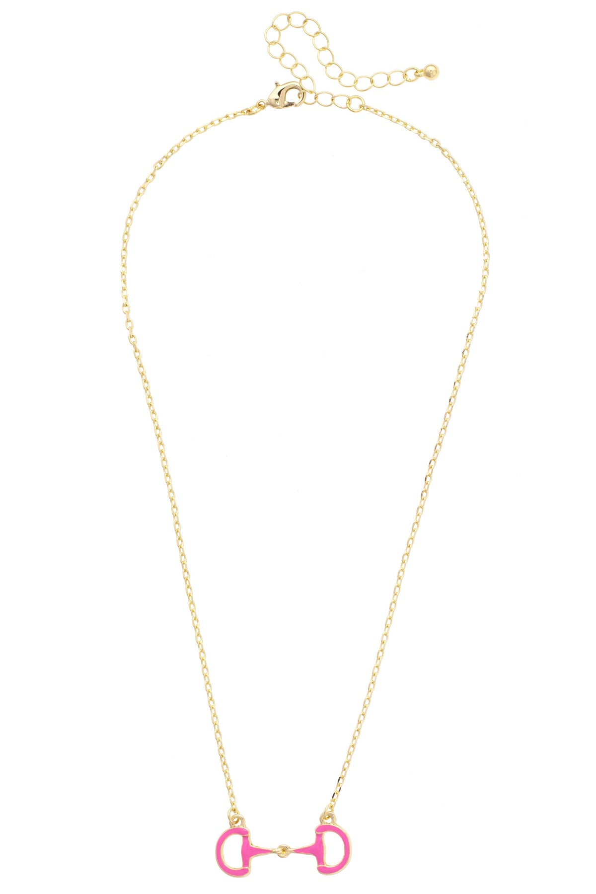 Eclipse Enamel Horsebit Necklace