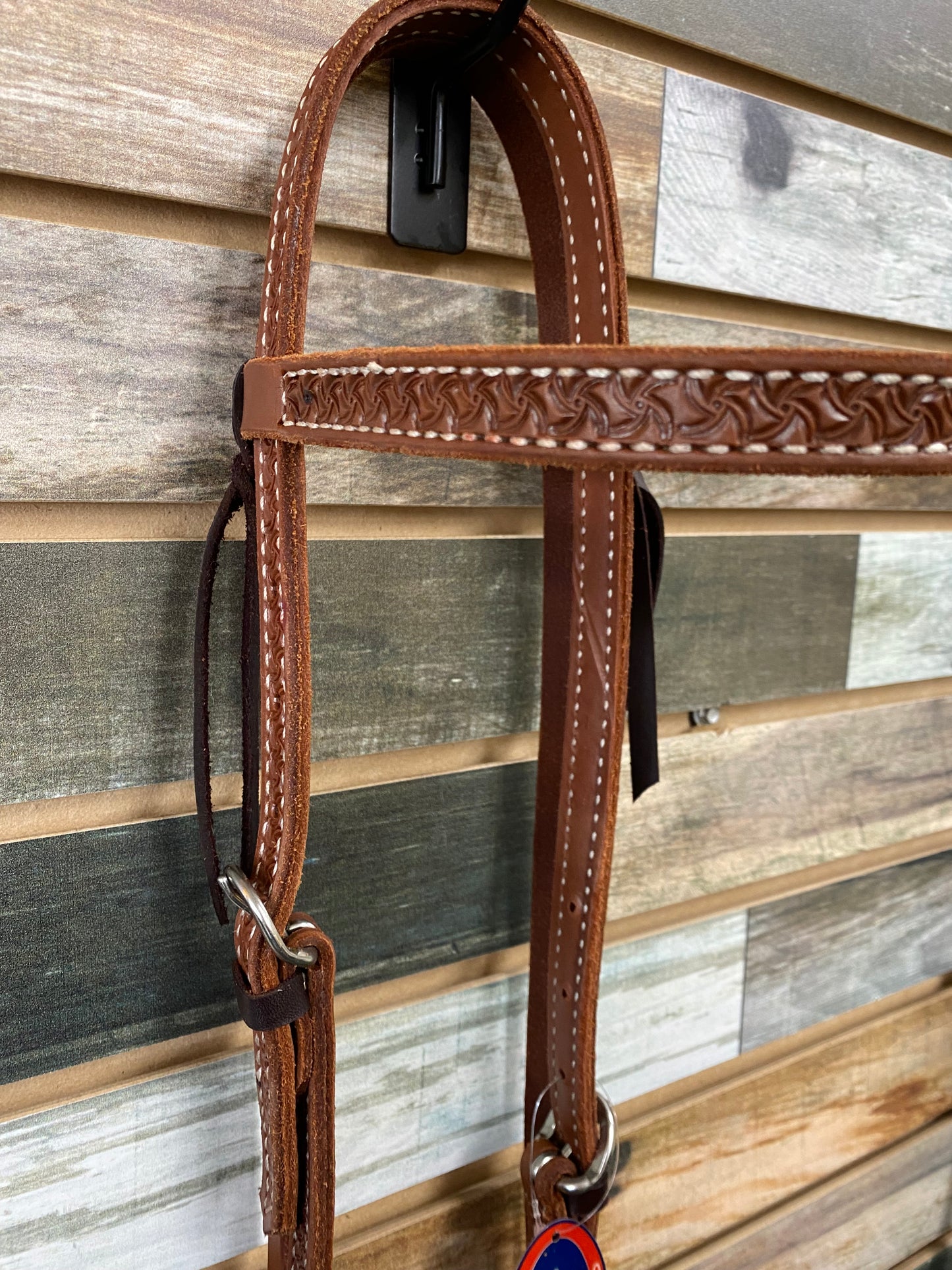 HR Basket Weaved Browband Headstall with quick change