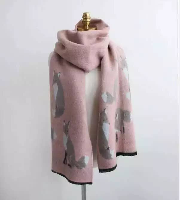 Tallyho Mr Fox Soft Winter Scarf Shawl