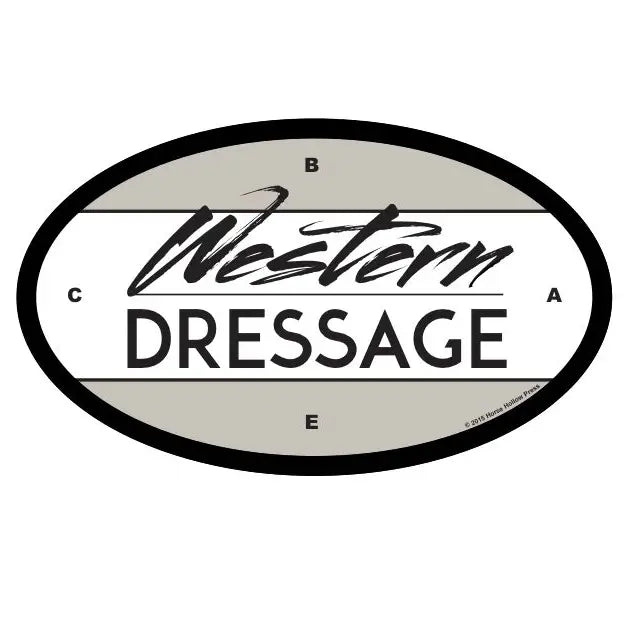 Oval Equestrian Sticker WATERPROOF