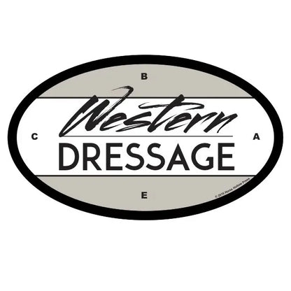 Oval Equestrian Sticker WATERPROOF