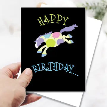 Horse Greeting Birthday Card