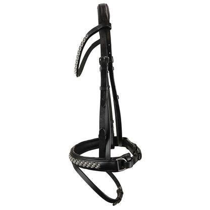 Bonn Crank - Leather Dressage Horse Bridle With Flash