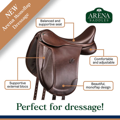 Arena Monoflap Dressage Saddle