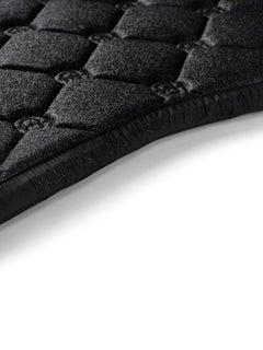 Equestrian Stockholm Jump Saddle Pad  - All Black Glimmer