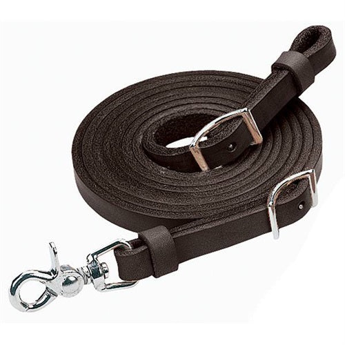 Weaver Black Latigo Roper Reins