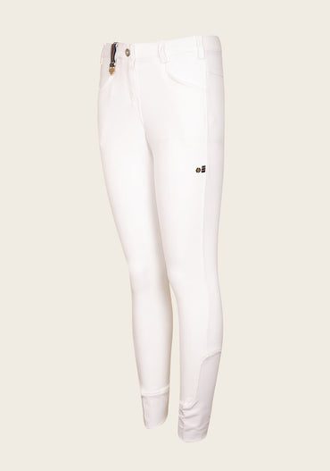 Higher Waist Espoir Coquet White Show Bamboo Breeches