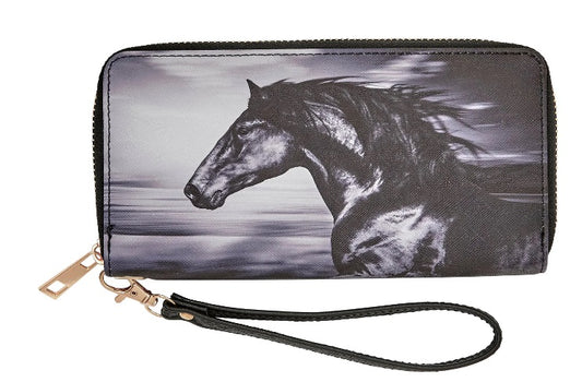 B&W Horse Wallet